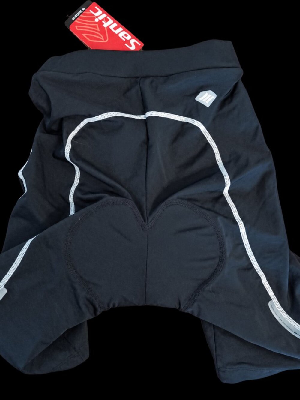 Santic Martha Womens Padded Cycling Shorts 4D Gel Chamois Black Small NWT